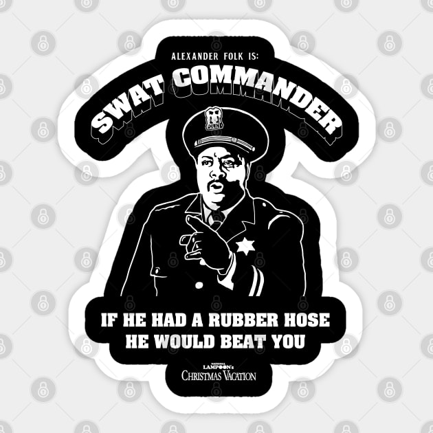 Swat Commander - Christmas Vacation Sticker by Chewbaccadoll
